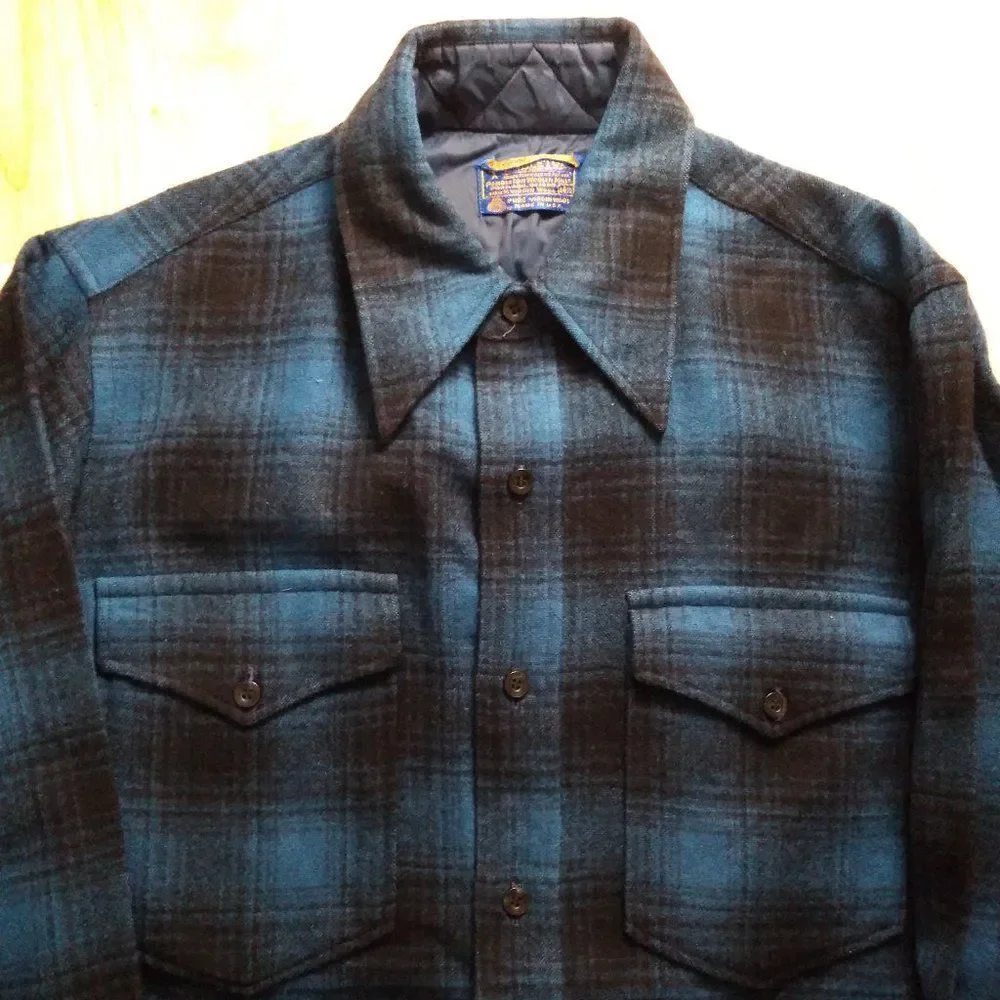 Vintage Pendleton Wool Flannel Button Down Shirt - Picture 1 of 7